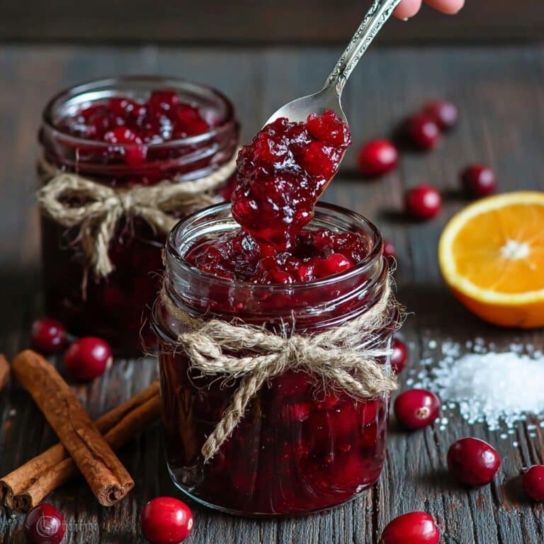 Spiced Cranberry Orange Jam for Edible Holiday Gifts Recipe
