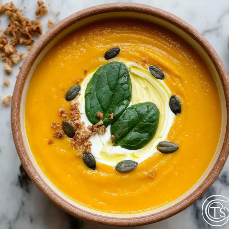 Creamy Carrot and Beet Soup with Spinach Recipe