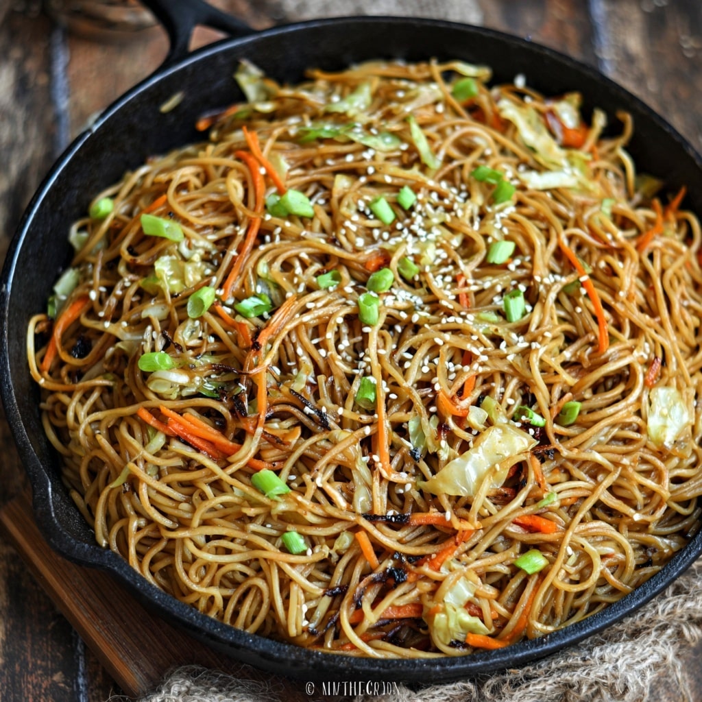 Yakisoba-Style Spaghetti : Crispy, Savory, and Packed with Stir-Fry Flavor Recipe