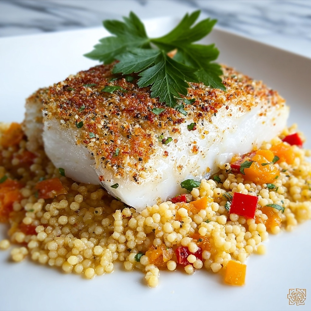 Wild Caught Cod with Moroccan Couscous Recipe