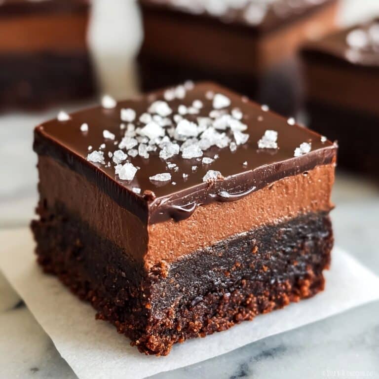 Decadent Brownie Petit Fours with Rich Chocolate Ganache Recipe