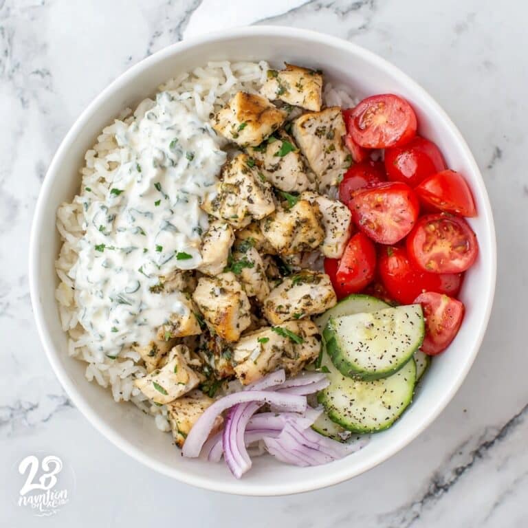 Greek Chicken Gyro Bowl Recipe