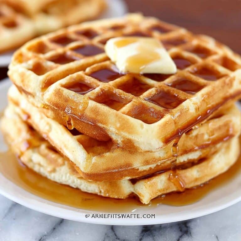 Fluffy Homemade Waffle Recipe
