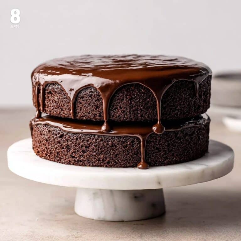 Espresso Chocolate Fudge Cake (Not Too Sweet) Recipe