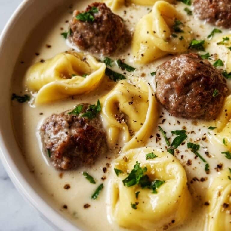 Beef Tortellini Alfredo Recipe