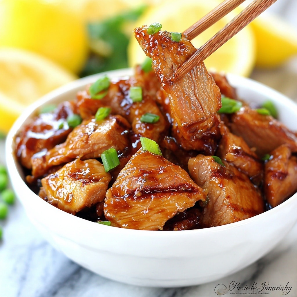 Pineapple Chicken Poppers with Teriyaki Dipping Sauce Recipe