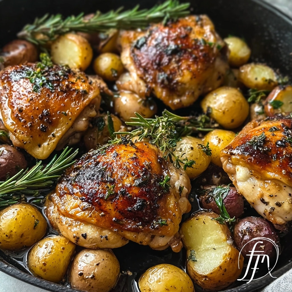 Juicy Rosemary and Thyme Chicken Thighs Recipe