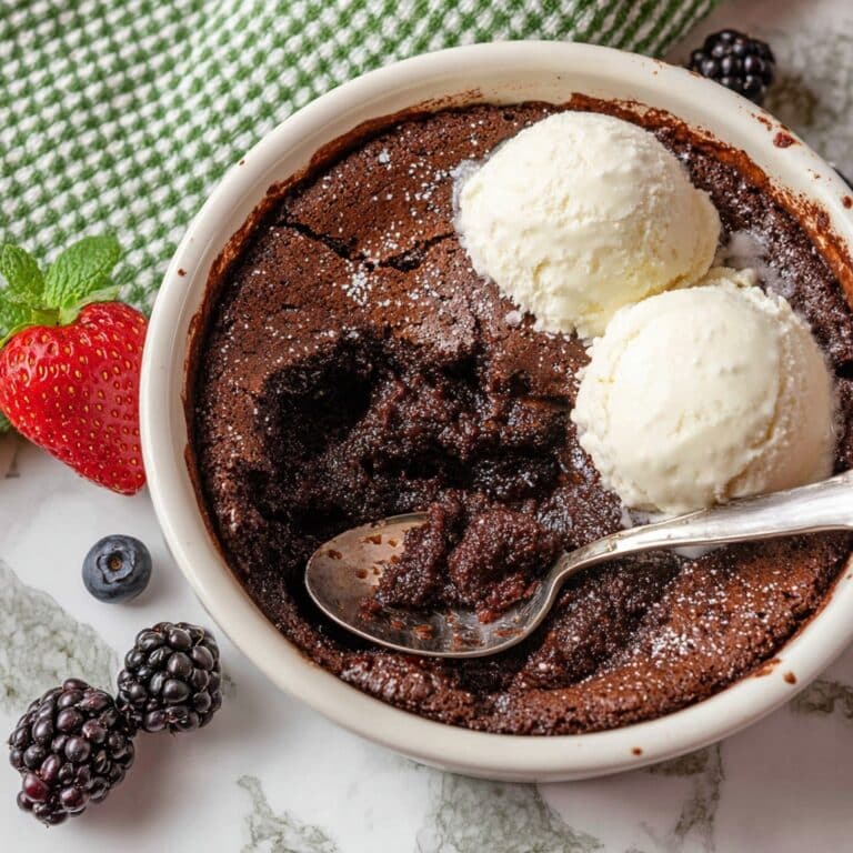Viral Brownie Pudding with Vanilla and Coffee Recipe