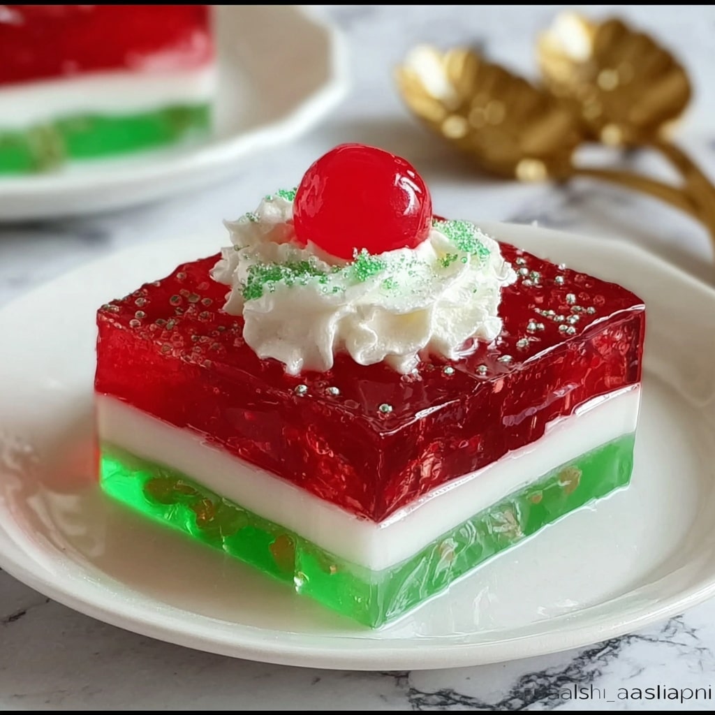 Easy Layered Christmas Jello Recipe