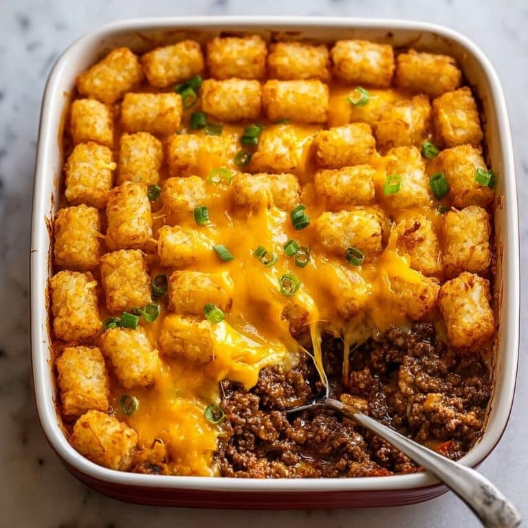Cheesy Beef and Tater Tot Casserole Recipe