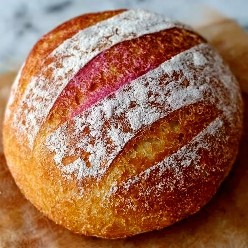 Pink Dragon Fruit Sourdough Bread Recipe