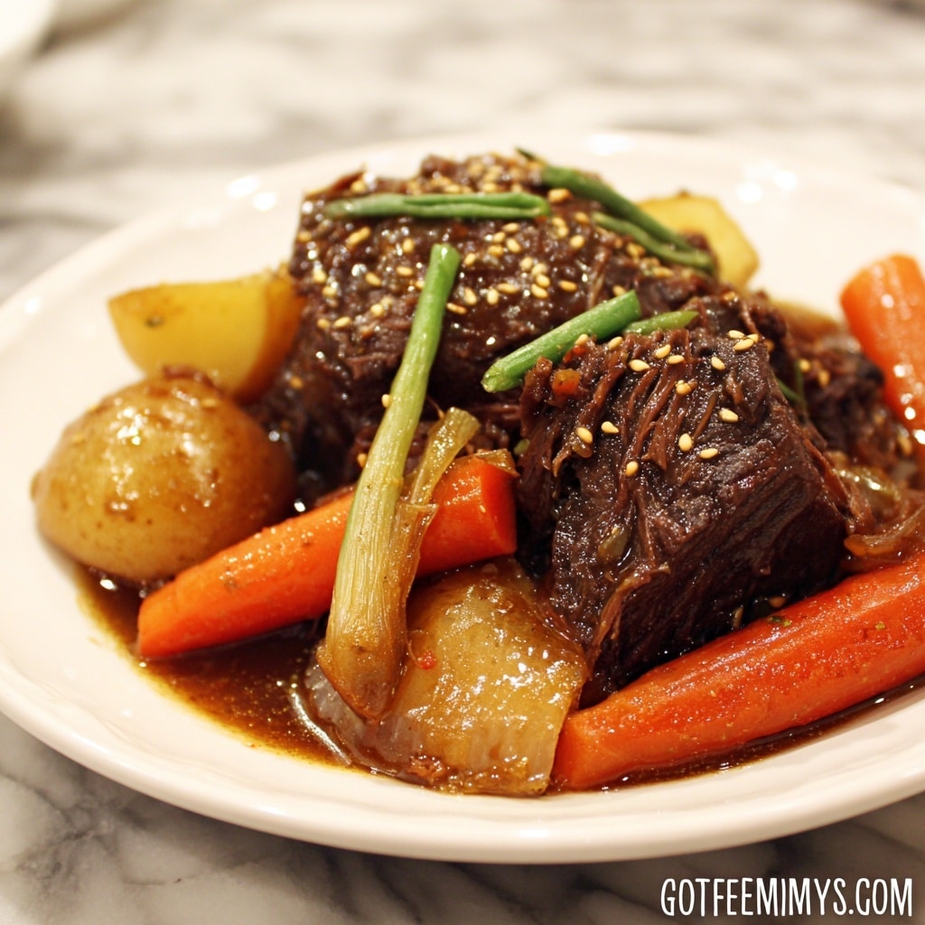 Korean-Style Slow Cooker Pot Roast Recipe