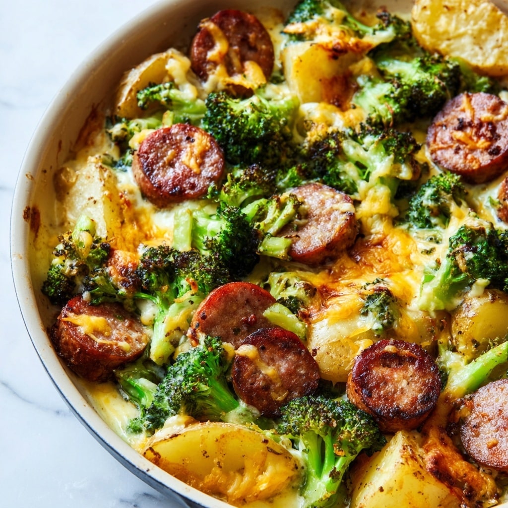 Sausage Potato Broccoli Skillet Recipe 6 Sausage Potato Broccoli Skillet Recipe - Recipe Image