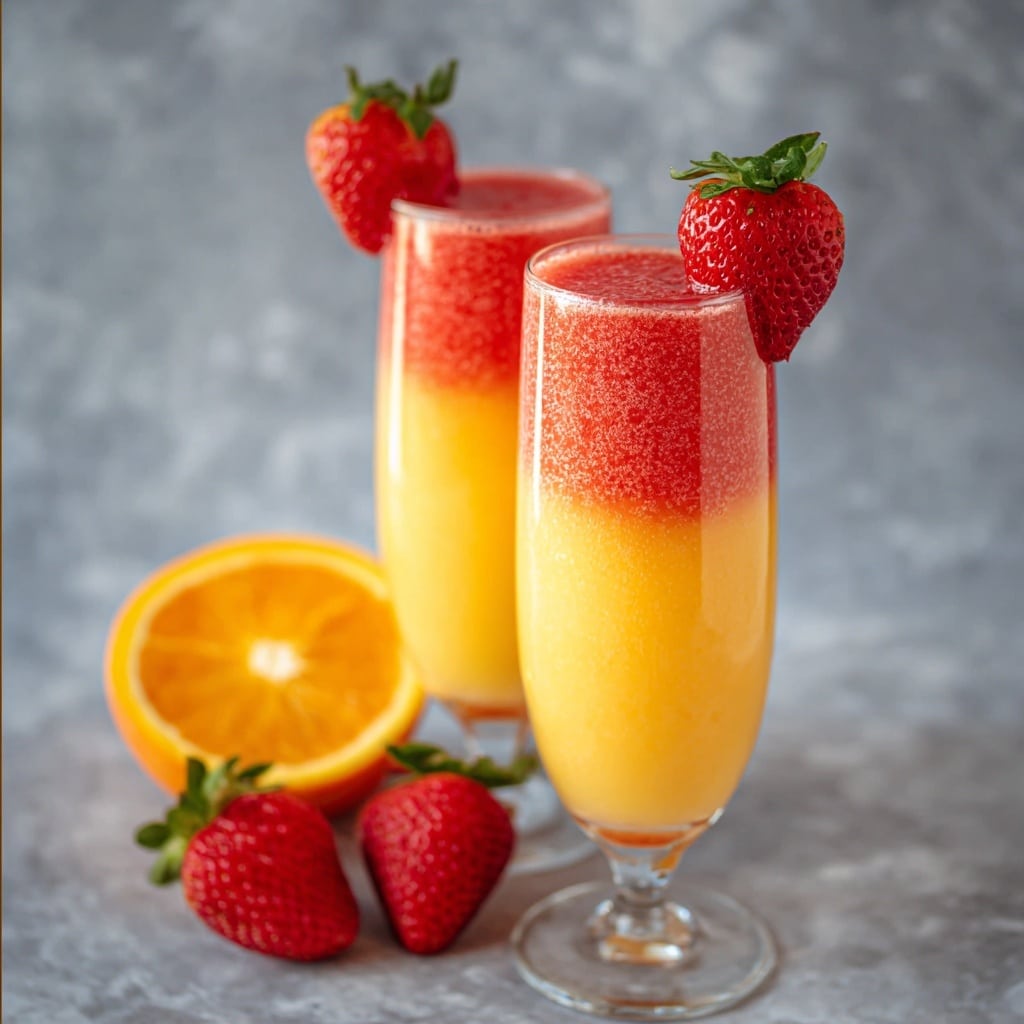 Strawberry Mango Mimosas Recipe 5 Strawberry Mango Mimosas Recipe - Recipe Image