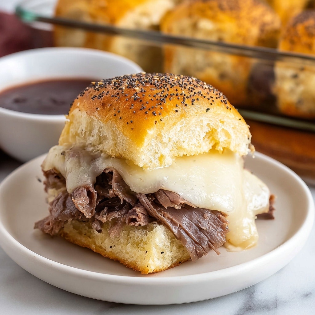 Roast Beef Sliders with Poppy Seed Dijon Barbecue Sauce Recipe