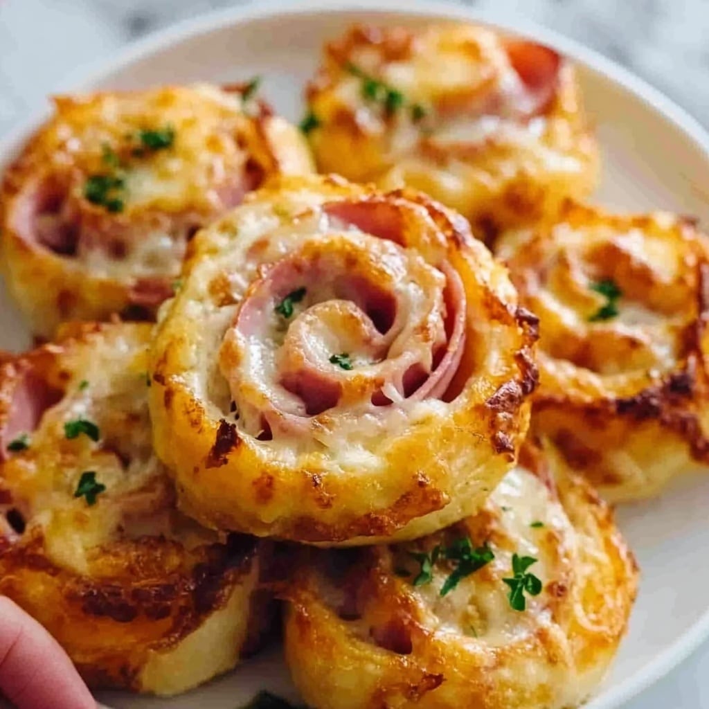 Easter Ham and Cheddar Pinwheels Recipe