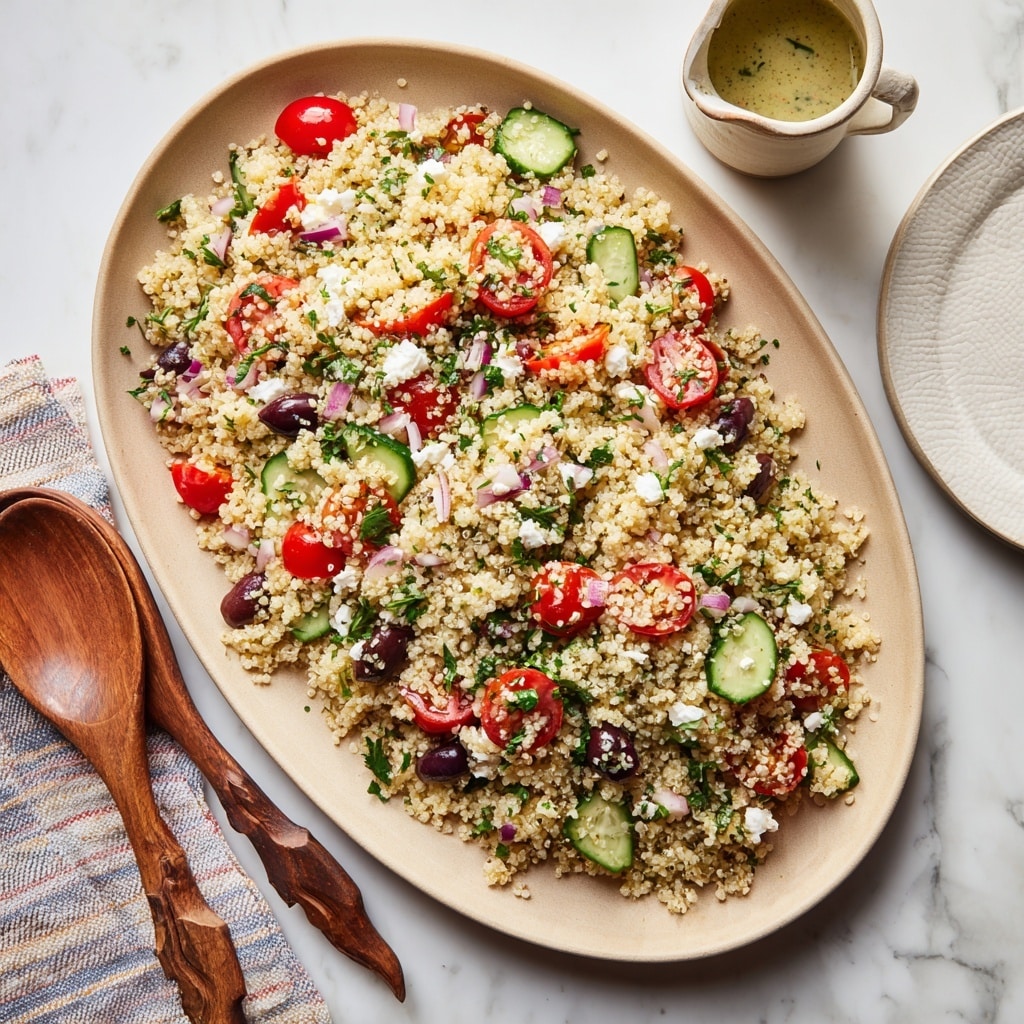 Simple Quinoa Salad with Cherry Tomatoes, Feta, and Fresh Mint Recipe 5 Simple Quinoa Salad with Cherry Tomatoes, Feta, and Fresh Mint Recipe - Recipe Image