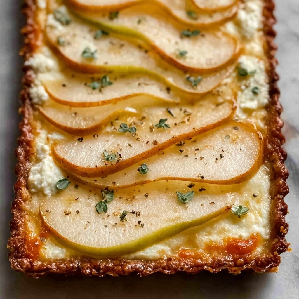 Pear and Gorgonzola Flatbread with Honey, Walnuts, and Arugula Recipe 5 Pear and Gorgonzola Flatbread with Honey, Walnuts, and Arugula Recipe - Recipe Image