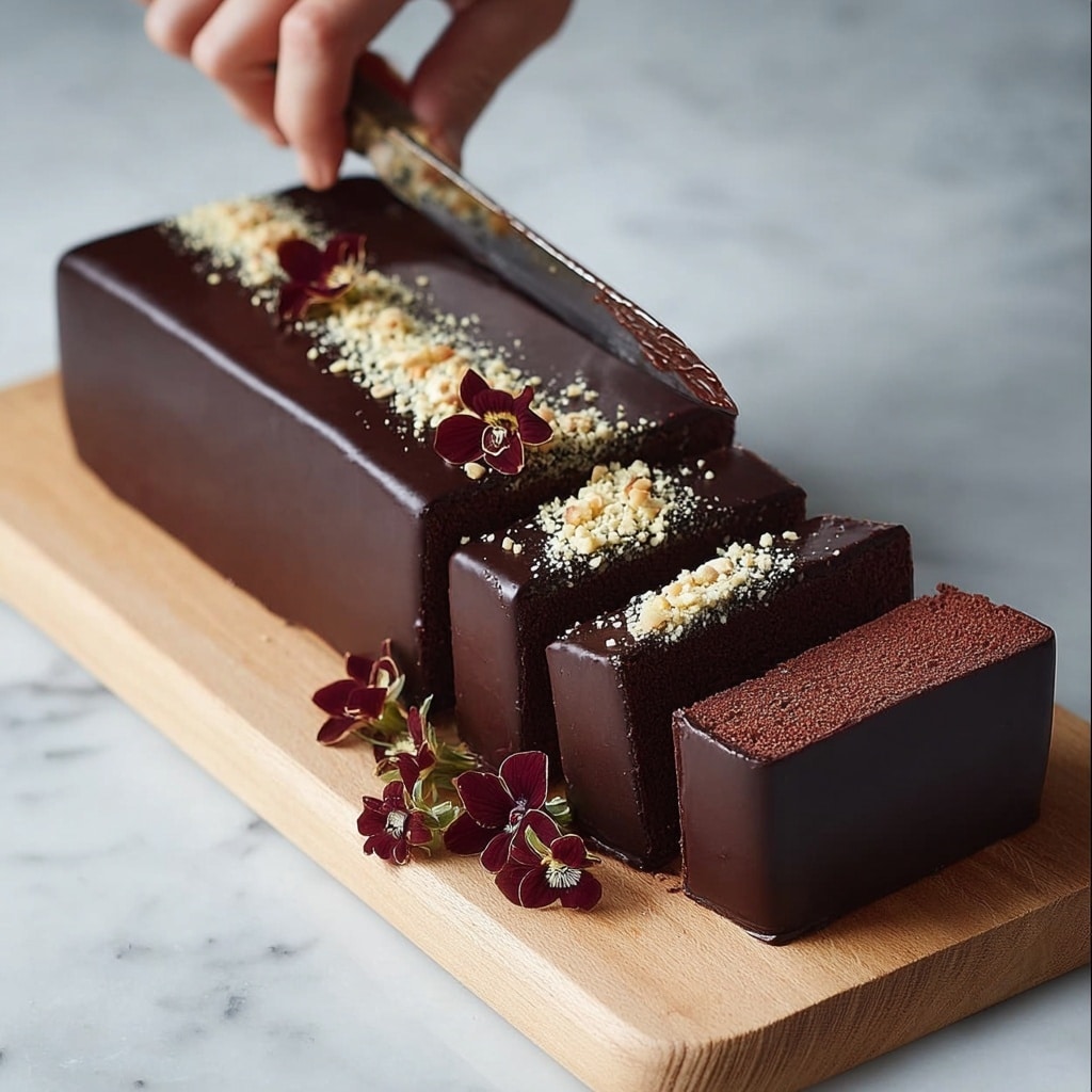 Chocolate Terrine Cake: Decadent Chocolate Cake with Rich Chocolate Terrine and Ganache Recipe 5 Chocolate Terrine Cake: Decadent Chocolate Cake with Rich Chocolate Terrine and Ganache Recipe - Recipe Image