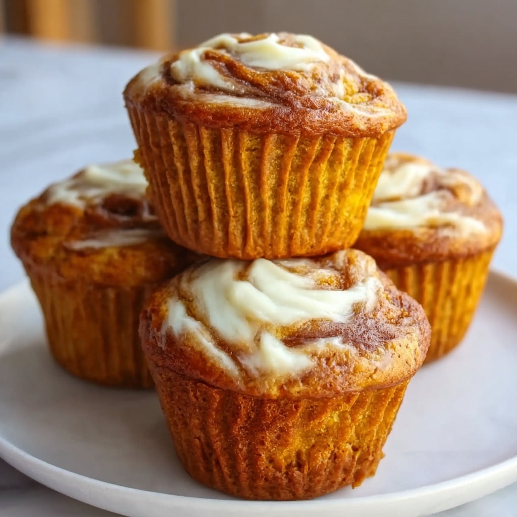 Fluffy Pumpkin Cream Cheese Swirl Muffins Recipe 5 Fluffy Pumpkin Cream Cheese Swirl Muffins Recipe - Recipe Image