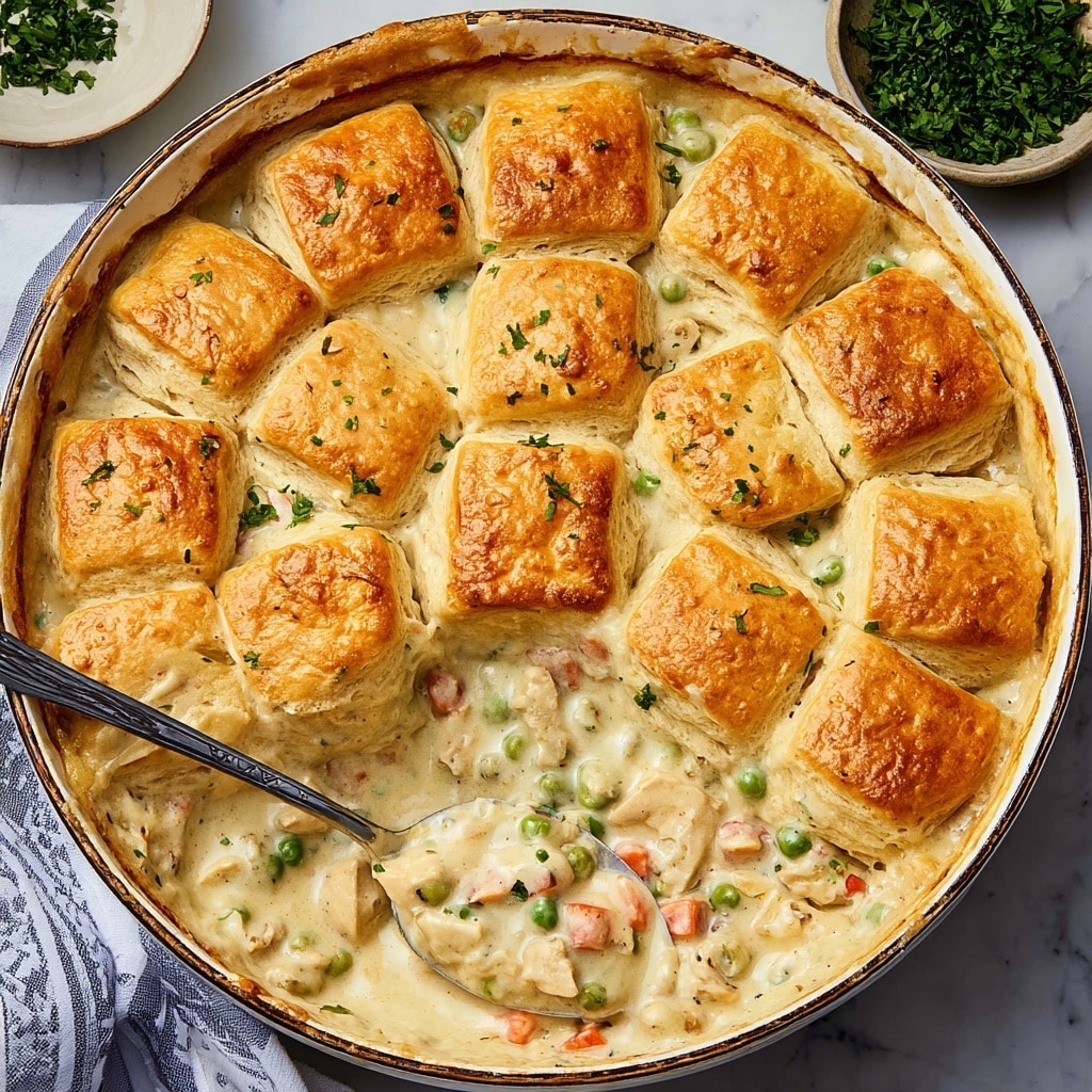 Chicken and Biscuit Casserole with Vegetables Recipe 5 Chicken and Biscuit Casserole with Vegetables Recipe - Recipe Image