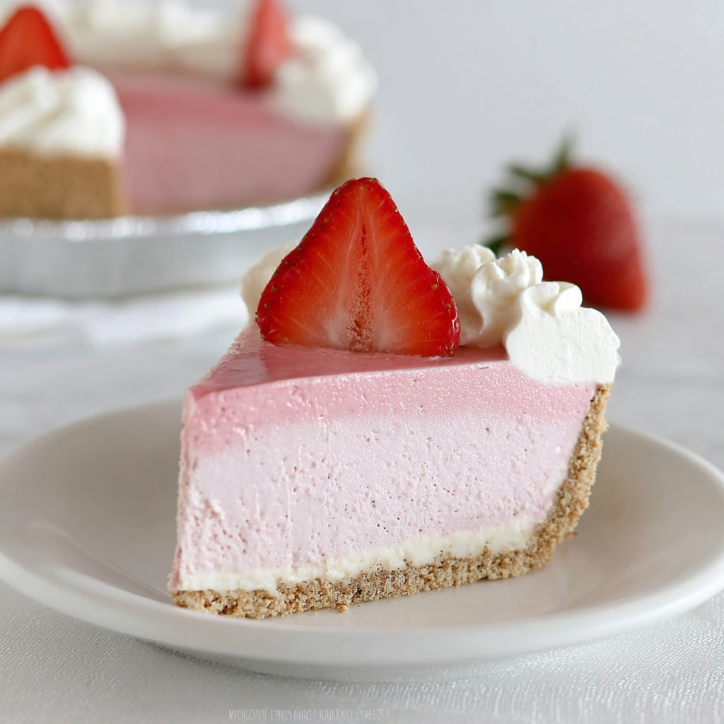 No Bake Strawberry Jello Pie Recipe
