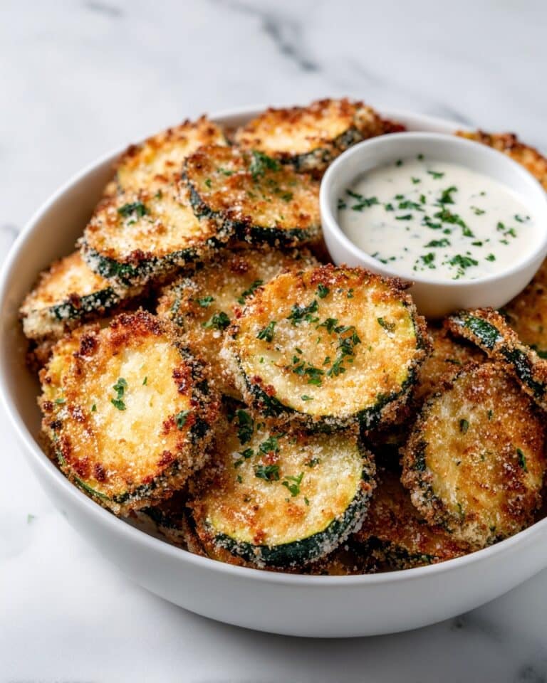 Fried Sliced Mushrooms with Creamy Ranch Dipping Sauce Recipe