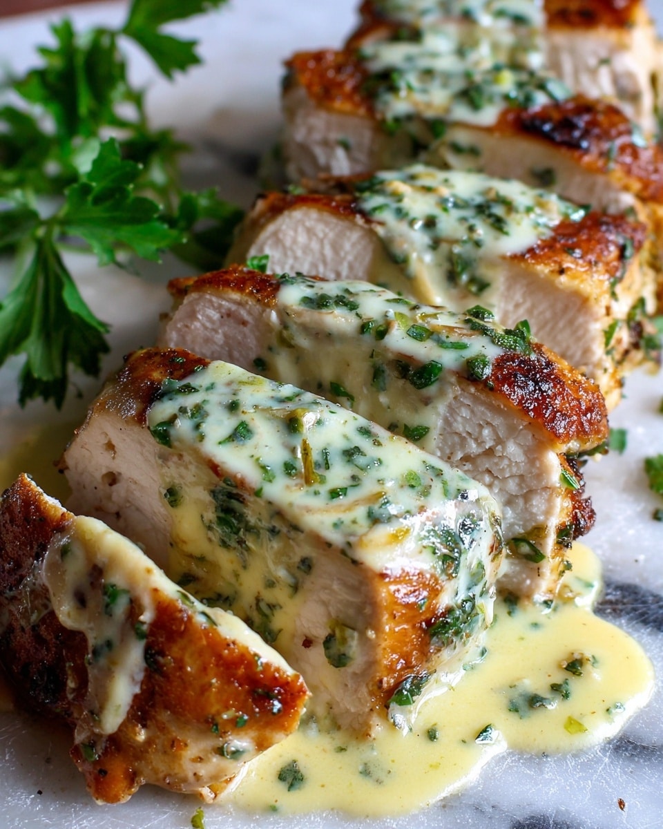 Chicken Wraps with a Garlic Cream Sauce Recipe