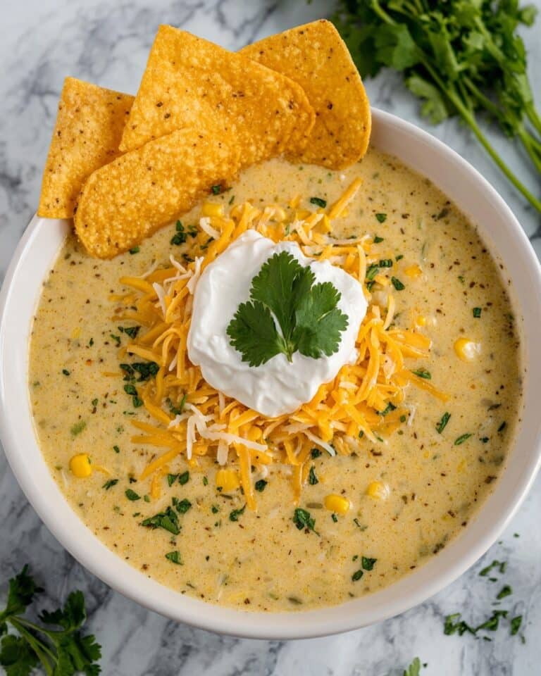 Creamy Green Enchilada Chicken Soup Recipe