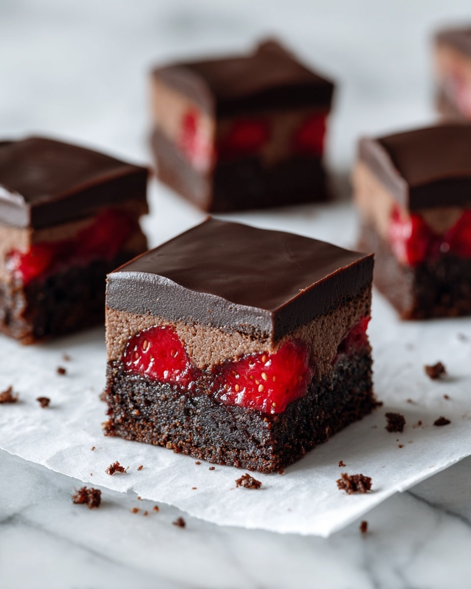Chocolate-Covered Strawberry Brownies Recipe