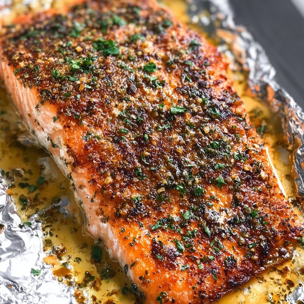 Oven Baked Garlic Herb Salmon Recipe 6 Oven Baked Garlic Herb Salmon Recipe - Recipe Image