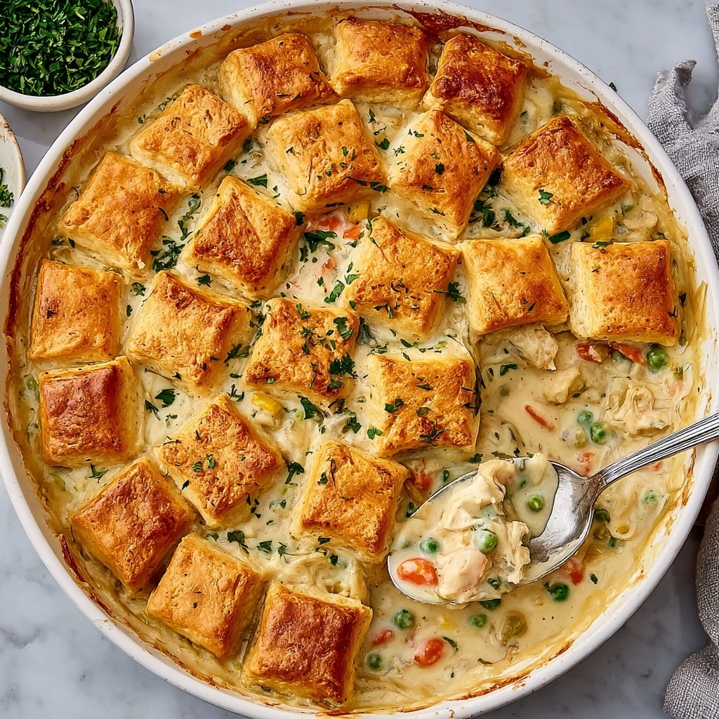 Chicken and Biscuit Casserole with Vegetables Recipe