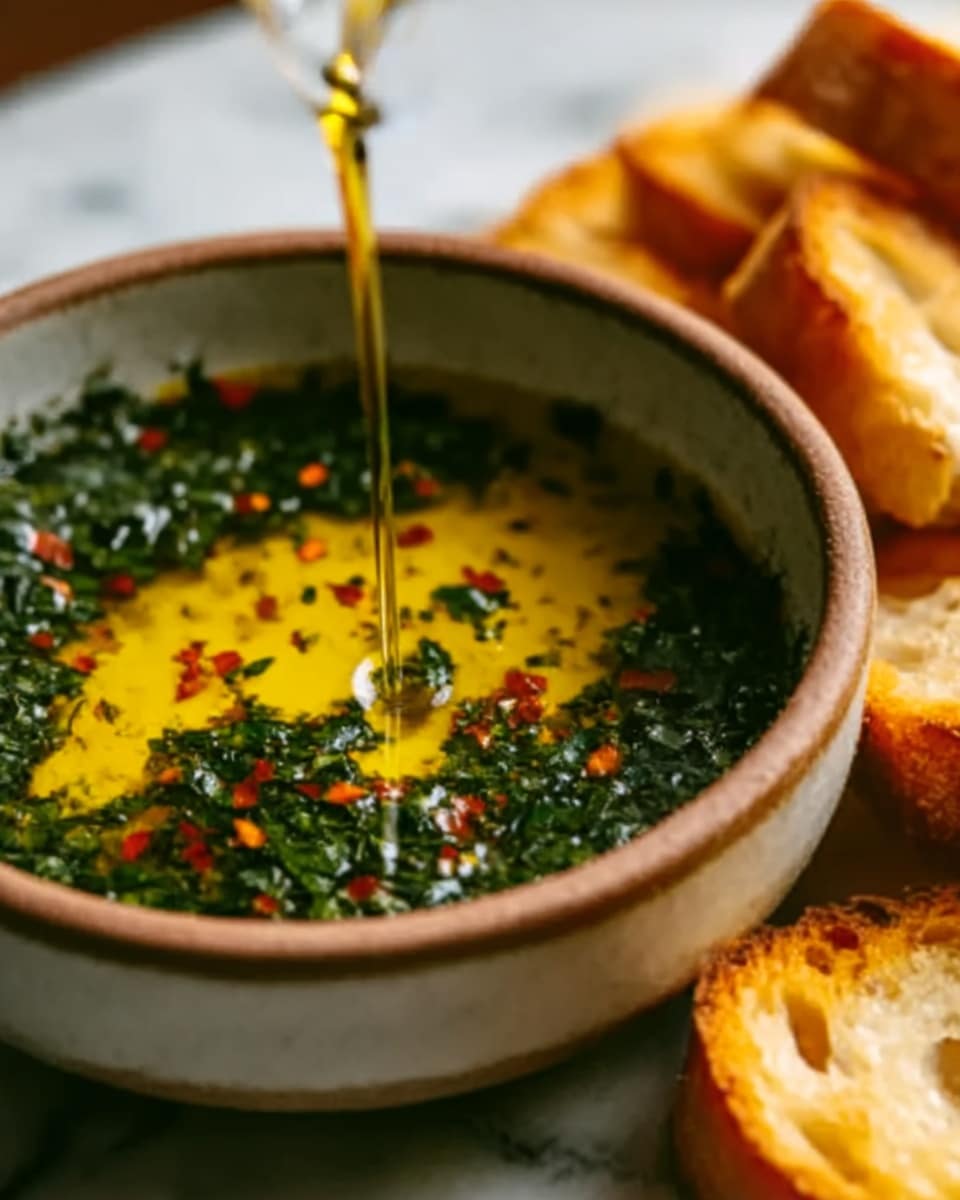 Olive Oil Dip with Warm Bread Recipe 5 Olive Oil Dip with Warm Bread Recipe - Recipe Image