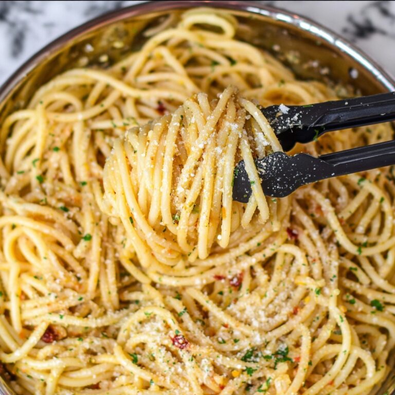 Garlic Butter Noodles with Lemon and Herbs Recipe