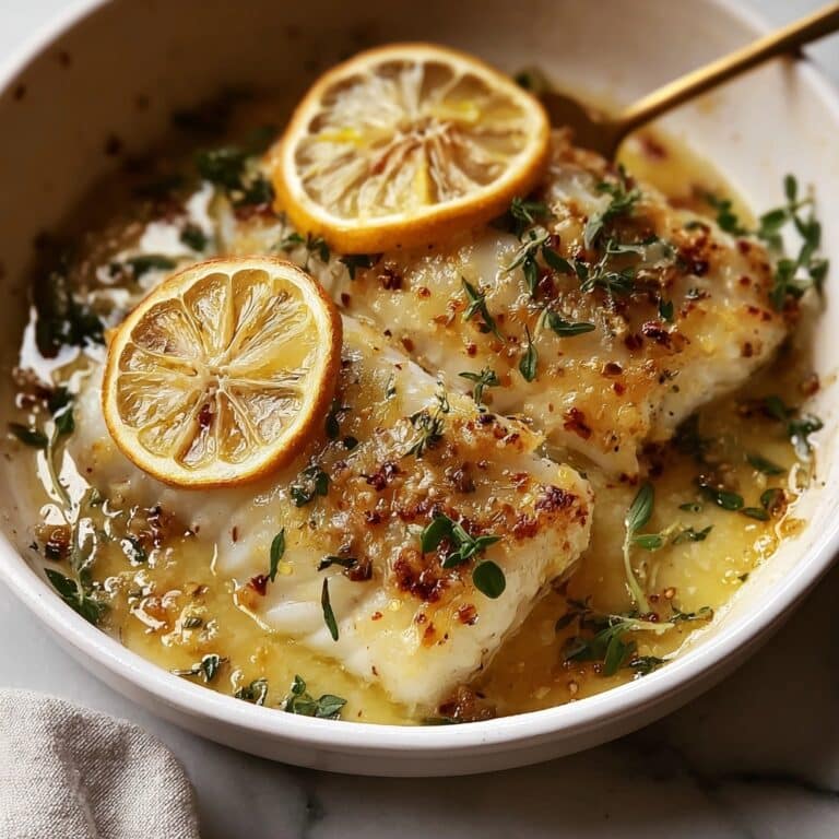 Baked Cod with Lemon and Garlic Recipe