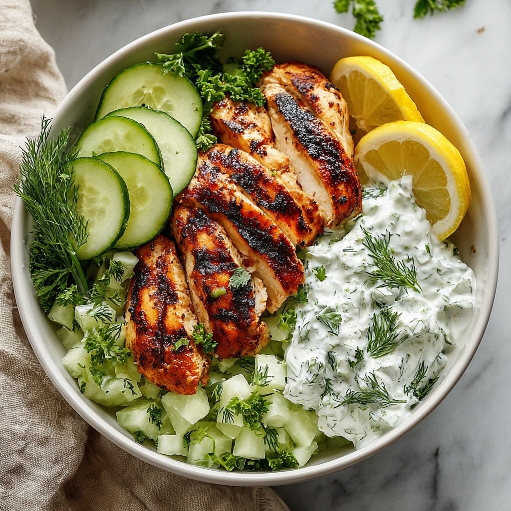 Chicken Tzatziki Bowls: Mediterranean Bliss Recipe