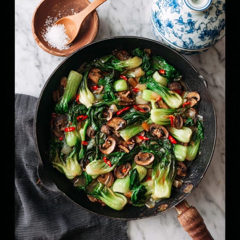 Bok Choy and Mushroom Stir Fry Recipe