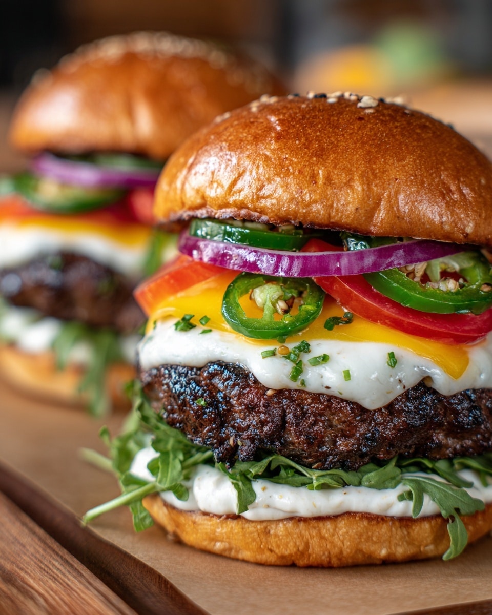 Spicy Jalapeño Pepper Jack Burger Recipe