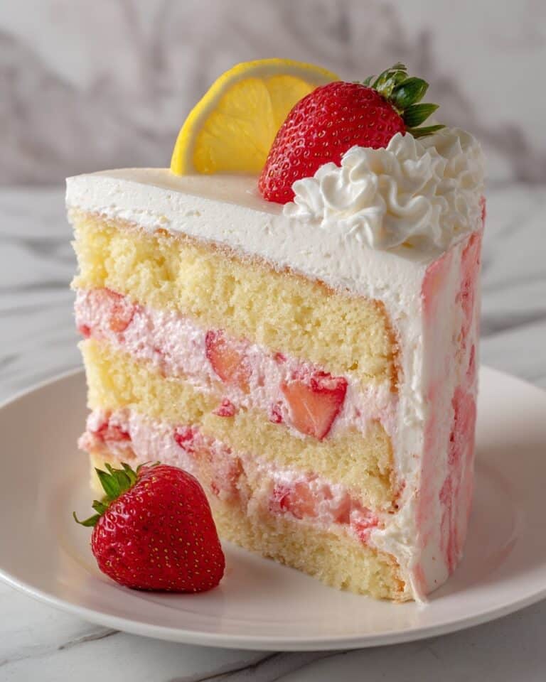 Strawberry Lemonade Cake Layers Recipe