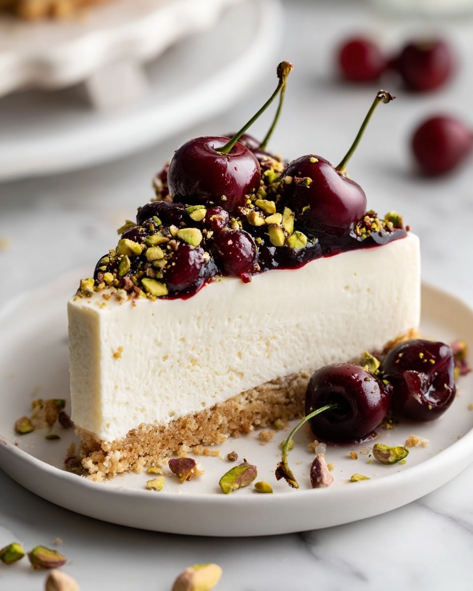 Luscious Lemon Lime Cherry Pistachio Cheesecake Recipe