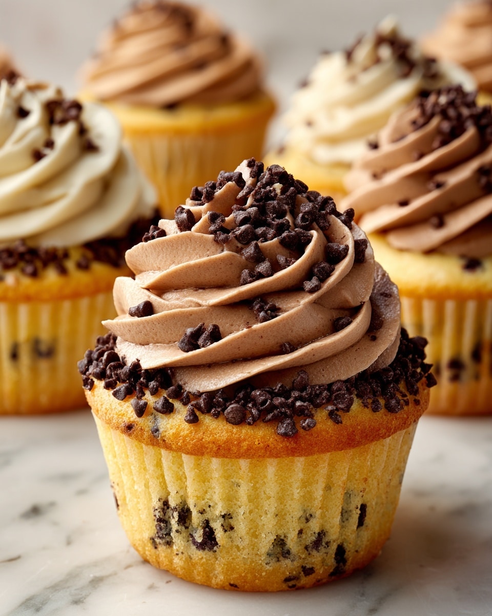 Chocolate Chip Cupcakes with Rich Chocolate Frosting Recipe