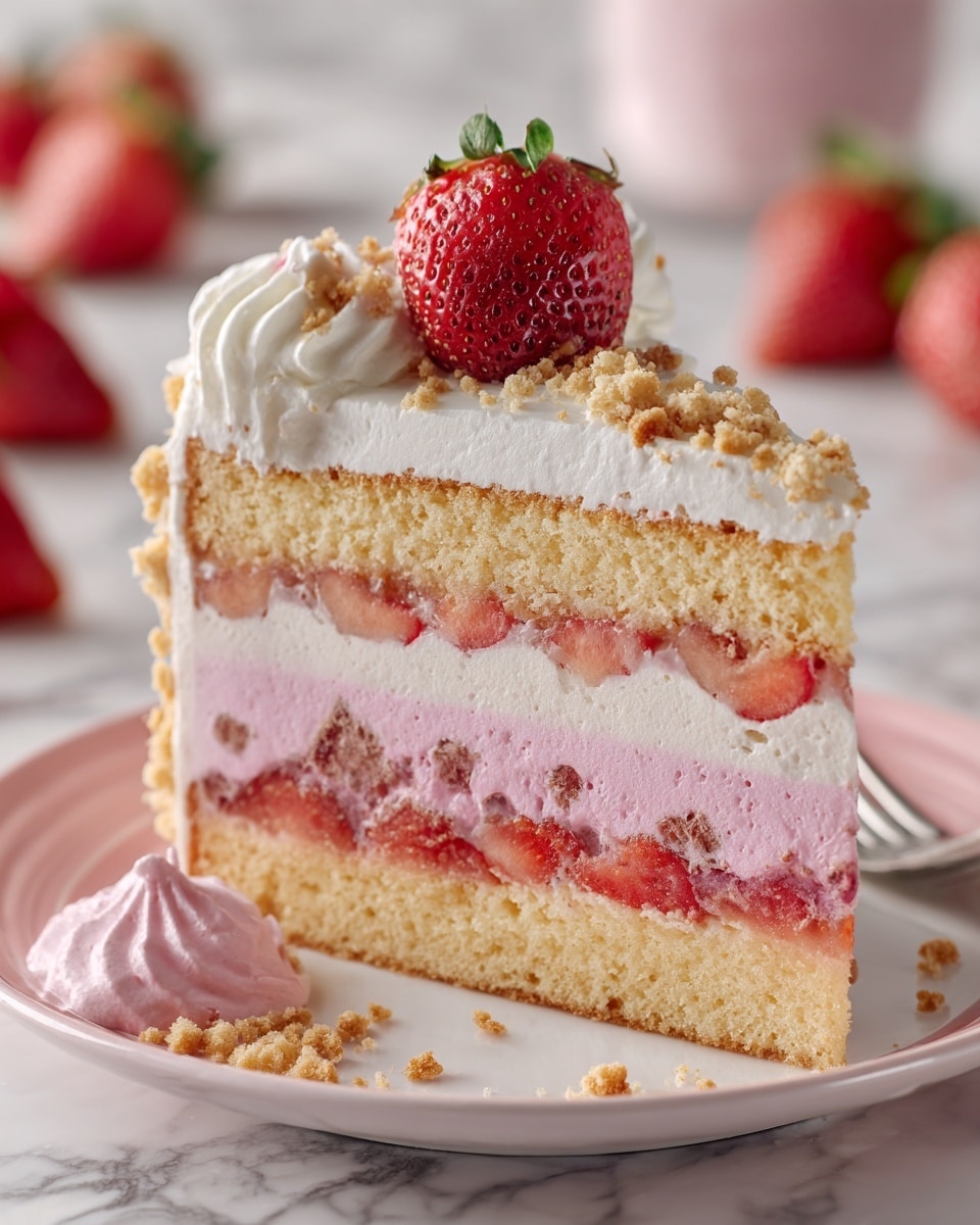Strawberry Shortcake Swiss Roll Recipe