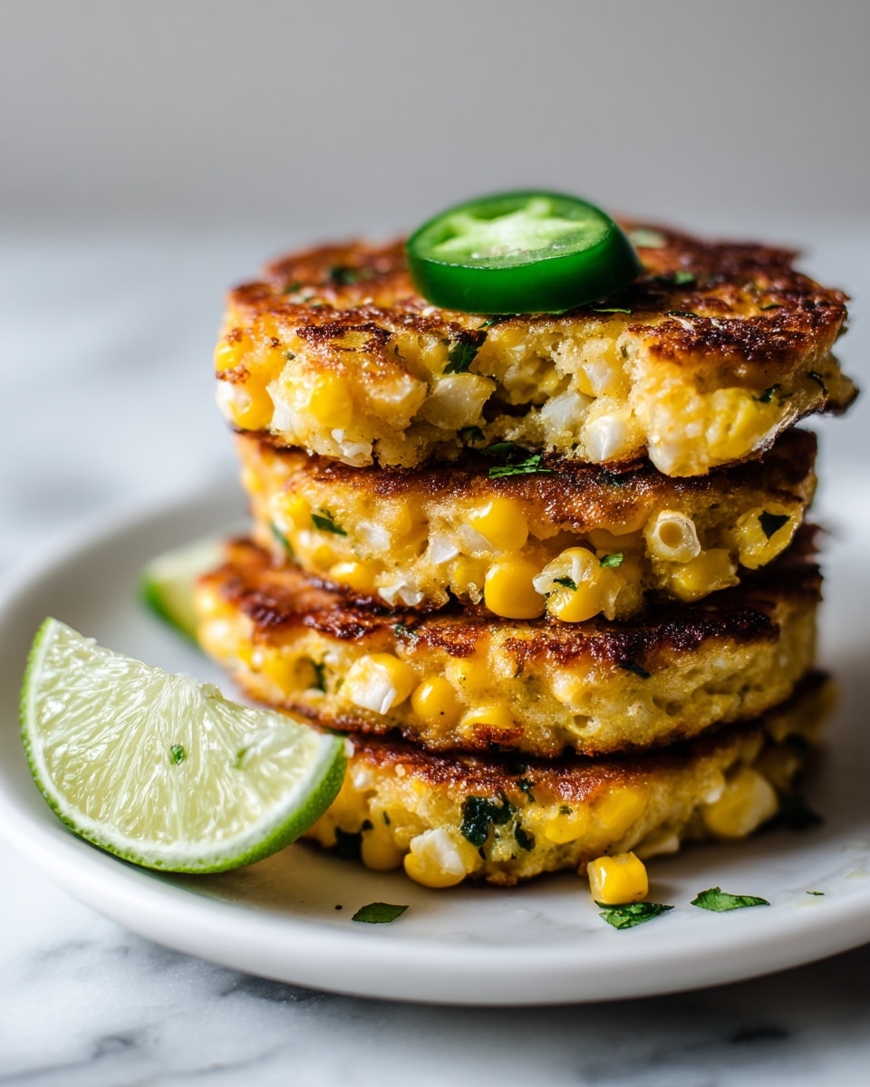 Mexican Corn Cakes with Jalapeño & Lime Recipe