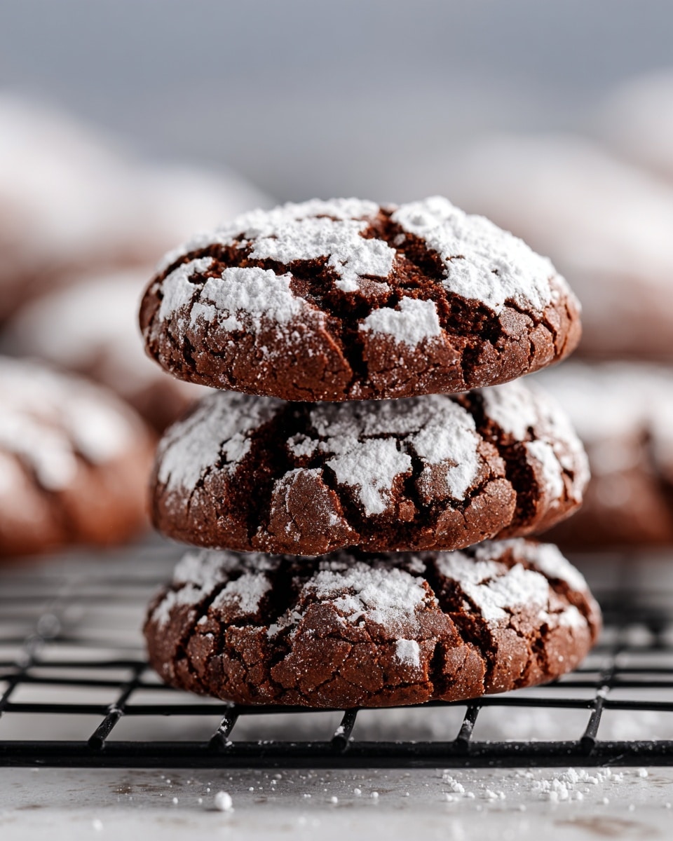 Espresso Chocolate Crinkle Cookies Recipe