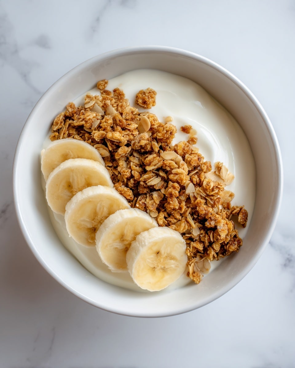 High Protein Banana Pudding Greek Yogurt Bowl Recipe
