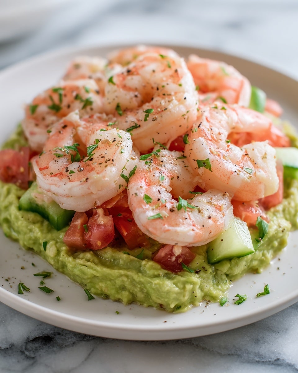 Shrimp and Avocado Garlic Bread Recipe