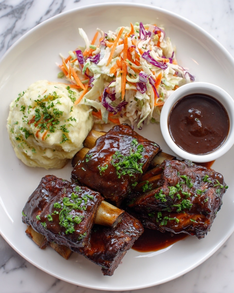 Carolina Mustard BBQ Sauce Instant Pot Beef Short Ribs Recipe