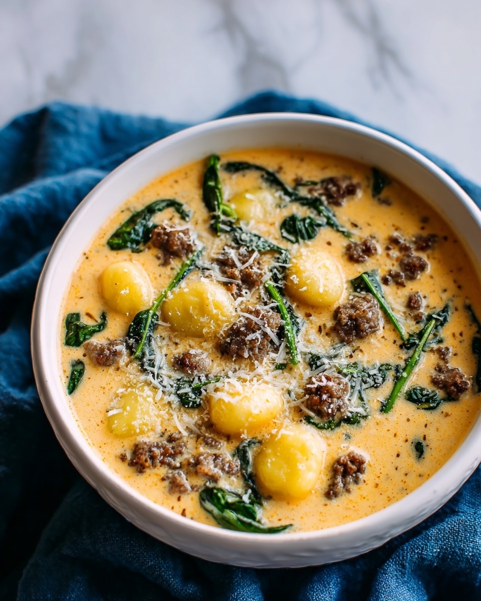 Creamy Parmesan Italian Sausage Ditalini Soup Recipe