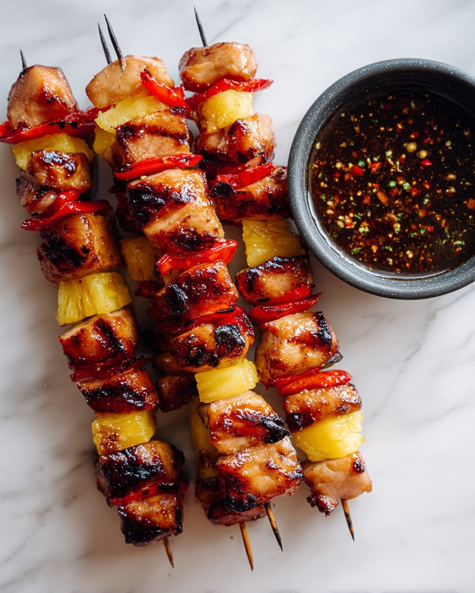 BBQ Pineapple Chicken Kabobs Recipe