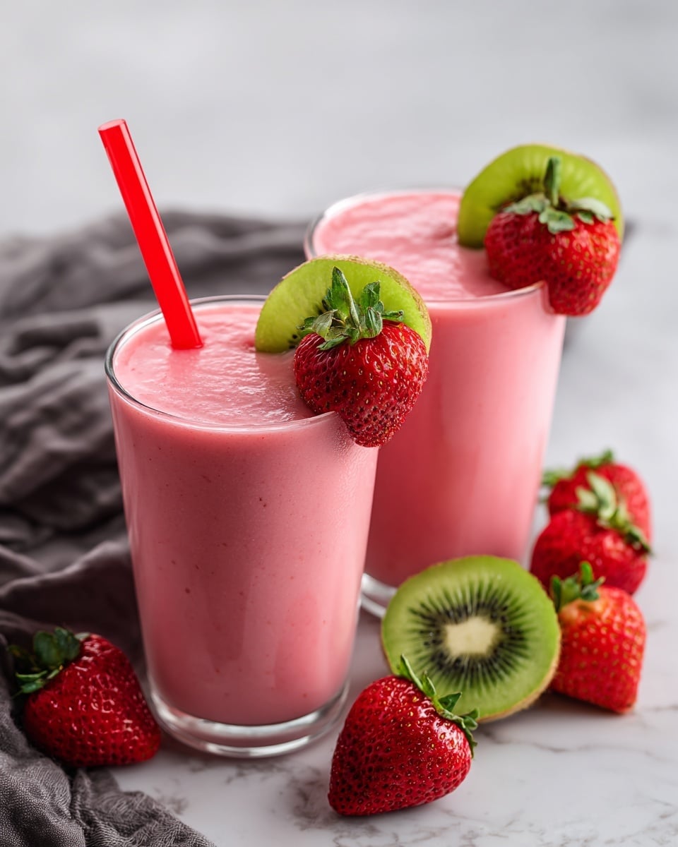 Kiwi Strawberry Smoothie Recipe 5 Kiwi Strawberry Smoothie Recipe - Recipe Image
